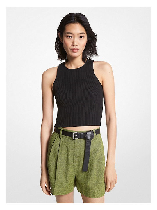 Women's Summer Crop Top Sleeveless Black