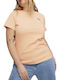 Better Women's Athletic Blouse Short Sleeve Orange