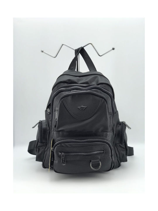 Mega Bag Women's Backpack with Two Compartments Black