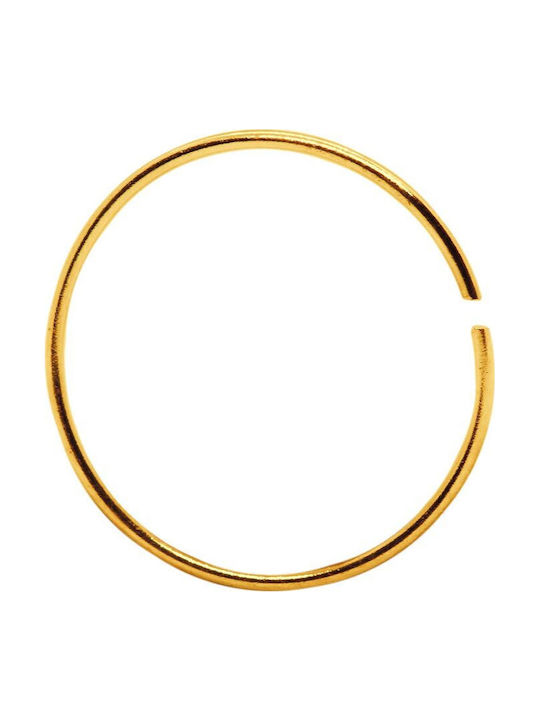 Piercing.gr Σκουλαρίκι Κρικάκι Μύτης από Επιχρυσωμένο Ασήμι 0.6mm