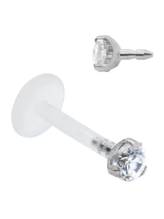 Piercing.gr Mouth Bar Piercing Made of Silver Steel