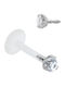 Piercing.gr Mouth Bar Piercing Made of Silver Steel