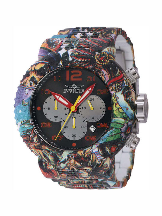 Invicta Pro Diver Zager Exklusiv Chronograph 43234 Quarzuhr - Herren Orange 52mm