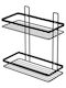 Estia Elegant Wall Mounted Bathroom Shelf Metallic with 2 Shelves 27x25x12.5cm Black