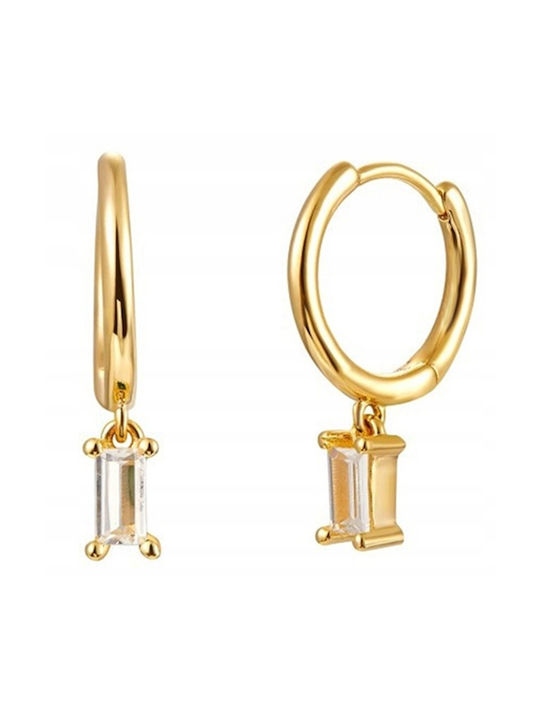 Copper Earrings Fashionable Classic K06 Gold