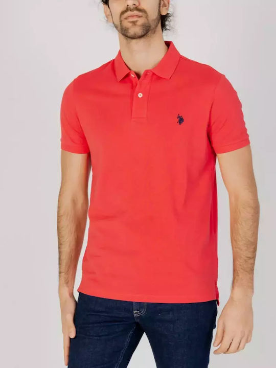U.S. Polo Assn. Polo Μπλούζα Κοντομάνικη Κόκκινη