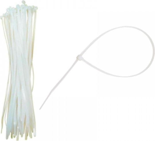 Bostik Den Braven Plastic Cable Ties 160mmx2.5mm In White Colour 100 Pieces 31918-------2