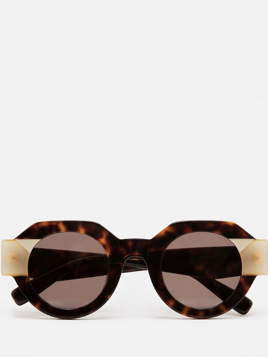 Kaleos Women's Sunglasses with Brown Plastic Frame and Brown Lens Foote 2