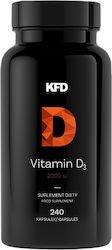 Kfd Nutrition Витамин D3 2000 IU [240 капсули]
