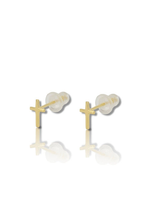 Mentzos Earrings made of Silver Gold Plated