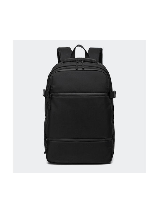 Ozuko Men's Fabric Backpack Waterproof Black 23.3lt