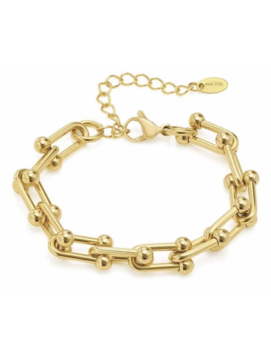 Bode Bracelet Chain made of Steel Gold Plated