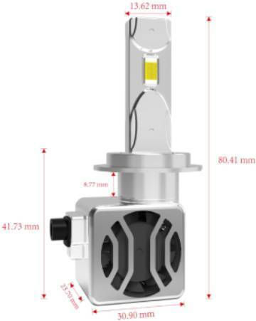 Mover Samsung Λάμπες Αυτοκινήτου H7 Canbus LED 6000K Ψυχρό Λευκό 12-24V 60W 2τμχ