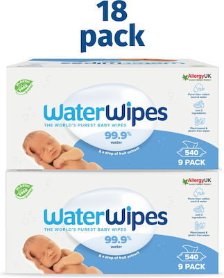 WaterWipes Baby Wipes 18x60pcs