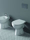 Ideal Standard Eurovit Stehende Toilette mit Spülung Weiße