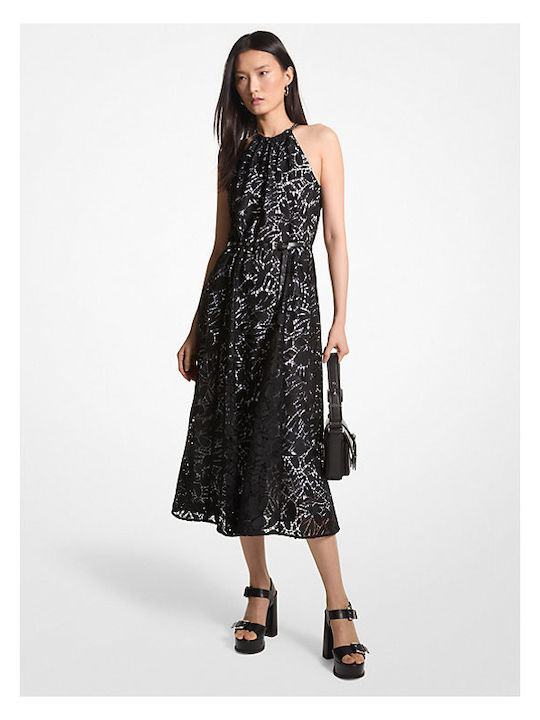 Michael Kors Midi Rochie Negru