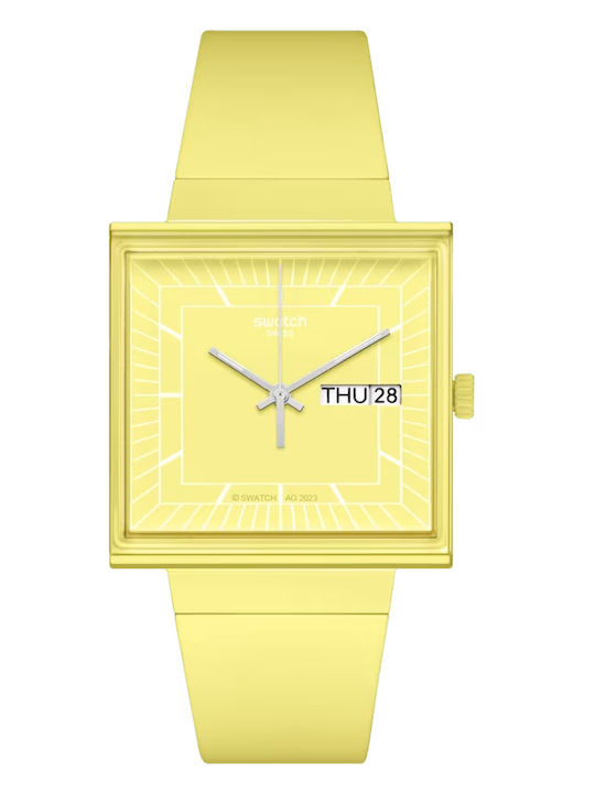 Swatch Swatch Women's Watch with Yellow Rubber Strap
