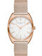 Liebeskind Women's Watch with Pink Gold Metal Bracelet