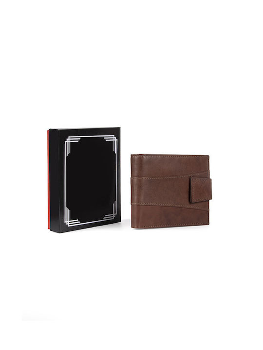 India Men's Leather Wallet Brown