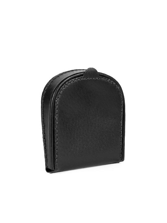 LKmoda Men's Leather Coin Wallet Black