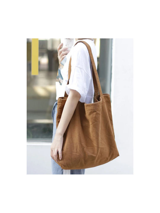 Fabric Shopping Bag Brown