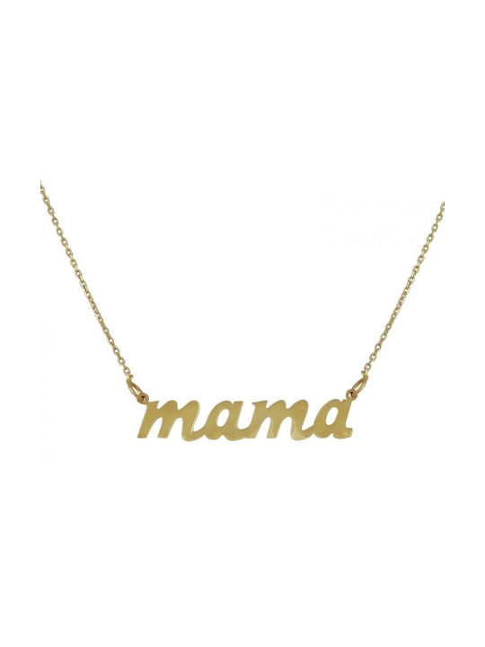 Mom Necklace 14 Karat Gold