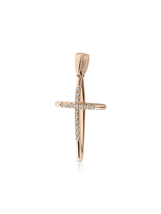 Chrilia Rose Gold Plated Cross