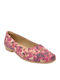 Synthetic Leather Ballerinas Fuchsia
