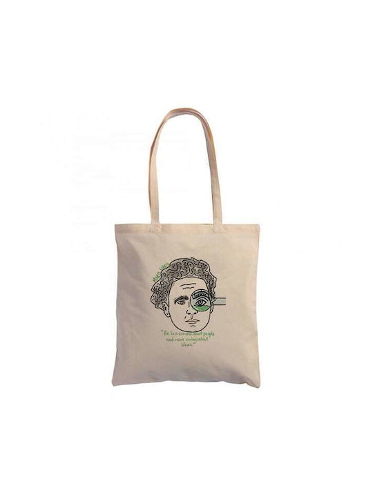 CornerShop Υφασμάτινη Τσάντα για Ψώνια σε Μπεζ χρώμα