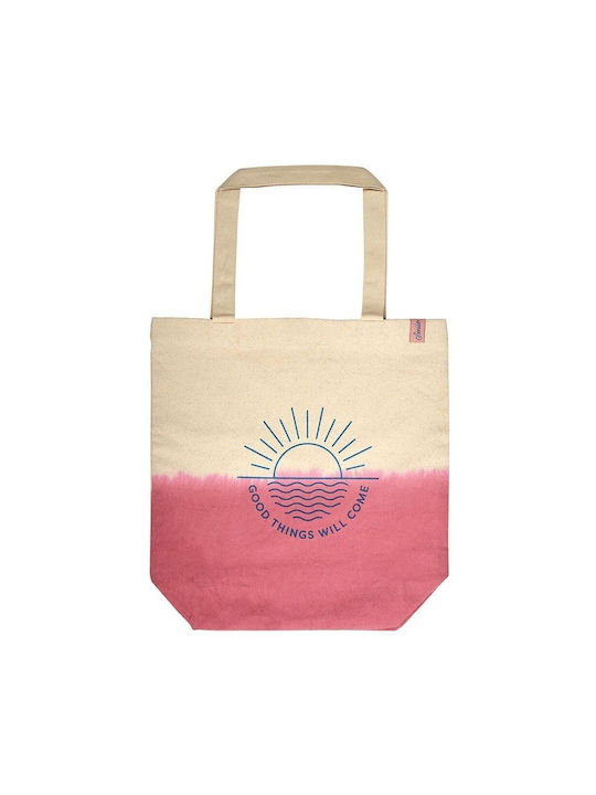 Moses Τσάντα για Ψώνια σε Ροζ χρώμα
