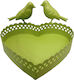 Etoile Platou Decorativ Metalic Verde 1buc