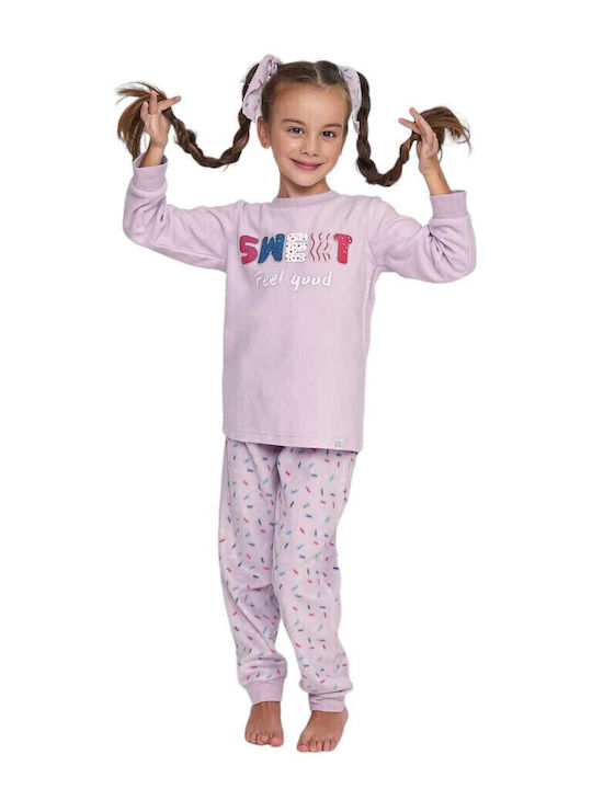 Muydemi Kids' Pajamas Winter Fleece Lilac