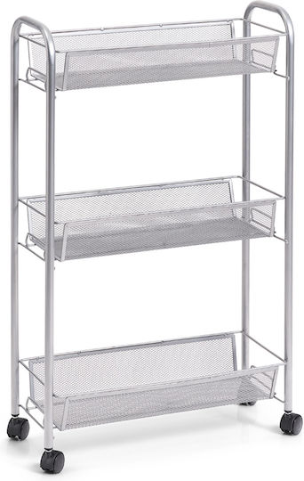 Zeller Metal Kitchen Rack 3 Tiers Gray