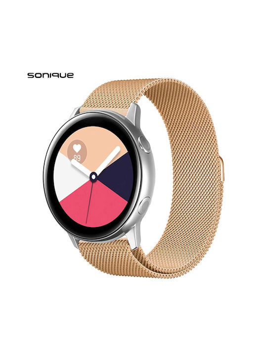 Sonique Λουράκι Ανοξείδωτο Ατσάλι Μπρονζέ (20mm για Samsung, Huawei, Amazfit, Xiaomi, Honor)