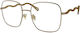 Chloe Weiblich Metallisch Brillenrahmen Gold 13841