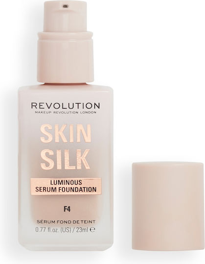 Makeup Revolution Silk Serum Foundation 23ml (various Shades) - F4