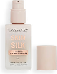Makeup Revolution Seidenserum Foundation 23ml (verschiedene Nuancen) - F1 Makeup Revolution Seidenserum Foundation 23ml (verschiedene Nuancen) - F1