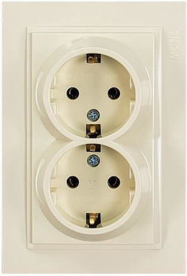 Eurolamp Power Socket 16A Beige 5pcs