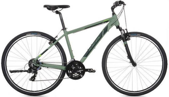 Nergetic 28" 2024 Πράσινο Moss Ποδήλατο Trekking με 24 Ταχύτητες
