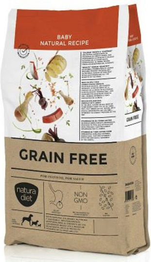 Natural 3kg Trockenfutter ohne Getreide für Welpen mit Thunfisch und Leber