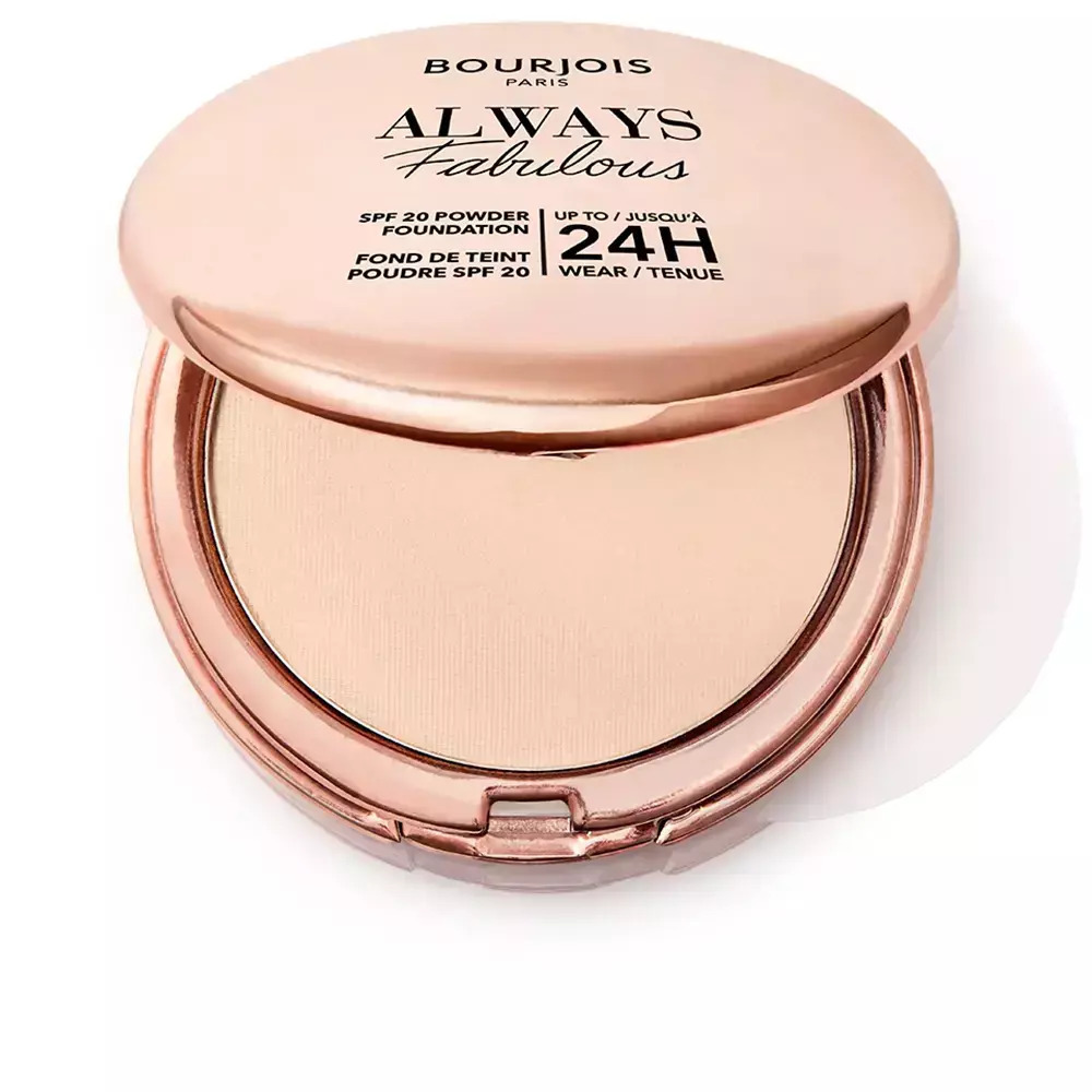 Poudre Compacte Bourjois Always Fabulous Teinte 200 Rose Vanilla - FPS 0, Effet Mat, Enrichie En Vitamines - Neuf