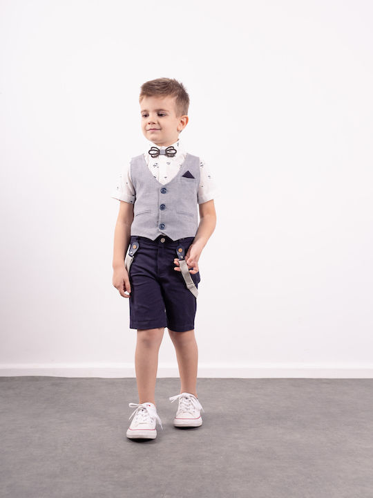 Hashtag Kids Set with Shorts Summer 5pcs Blue