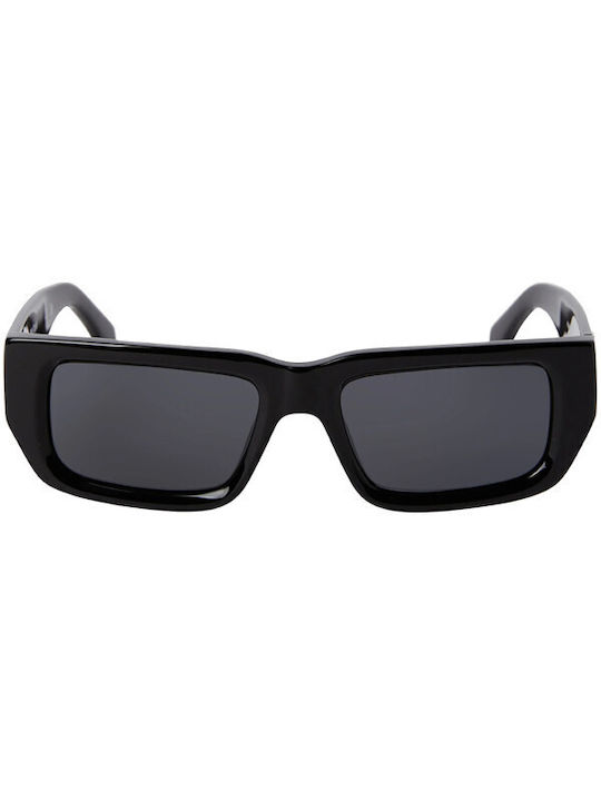 Unisex Sonnenbrille mit Schwarz Kunststoff Gestell und Schwarz Linse