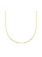 Silver Chain "fraise" Gold Plated 50cm