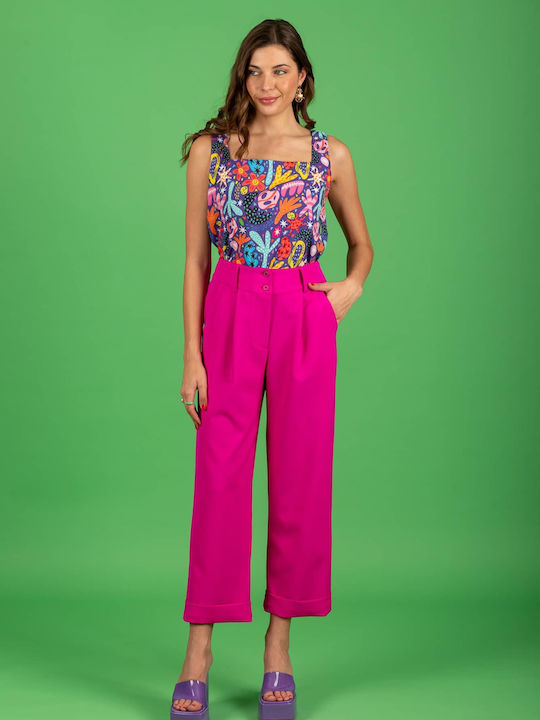 Women's Chino Trousers Fuchia