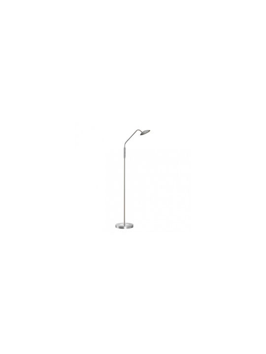 Fischer Honsel LED Floor Lamp with Natural White Light Silver