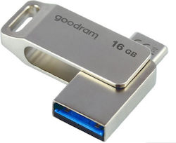 GoodRAM 16GB USB 3.2 Γκρι