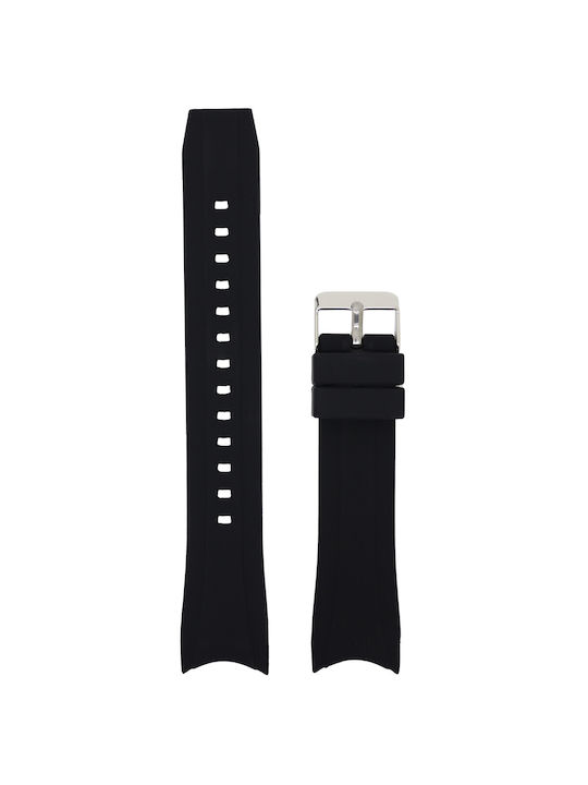 VStraps Rubber Strap Black 20mm