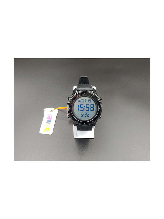 Skmei Digital Uhr Chronograph Batterie mit Schwarz Kautschukarmband