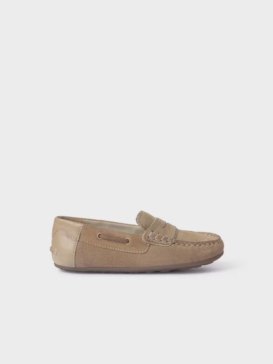 Mayoral Boys Suede Moccasins Beige